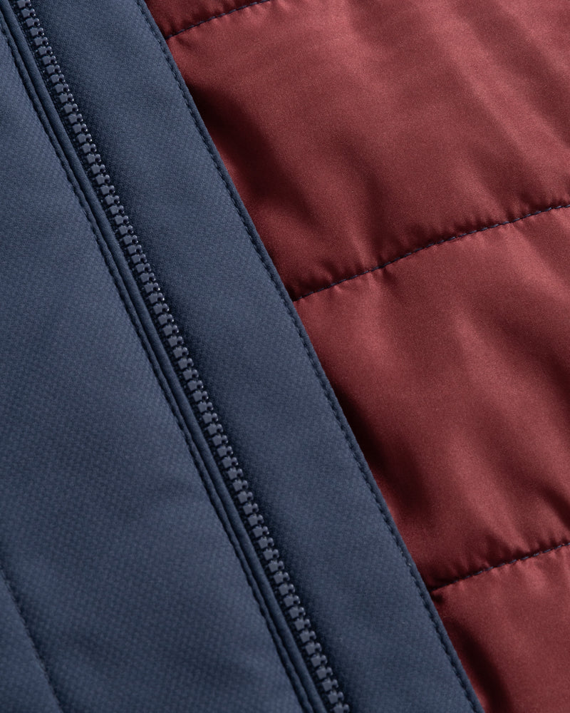 Johnnie-O Fairhaven Quilted Zip Vest - Navy - FINAL SALE