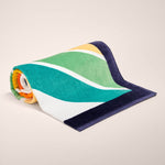 Johnnie-O Retro Stripe Towel - White