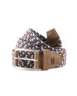 Johnnie-O Cotton Stretch Belt - Brown/Blue