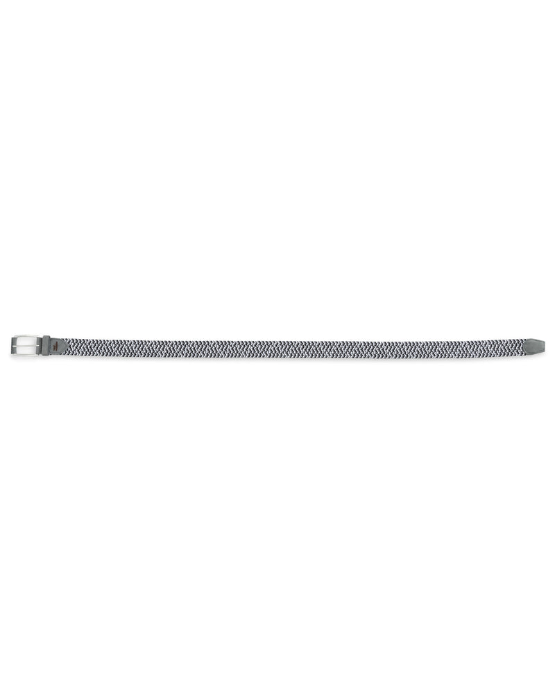 Johnnie-O Cotton Stretch Belt - Black/Light Gray