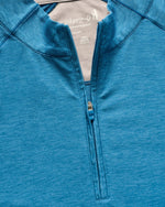 Johnnie-O Freeborne Performance 1/4 Zip Pullover Sweater - Barrels Blue