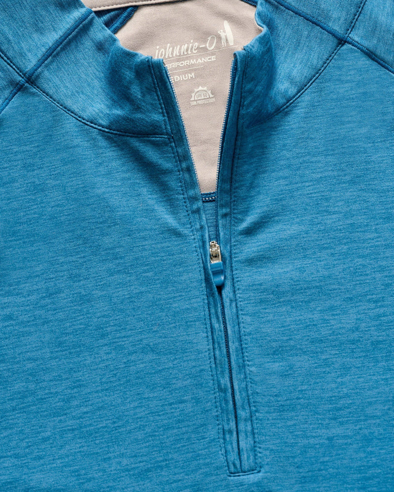 Johnnie-O Freeborne Performance 1/4 Zip Pullover Sweater - Barrels Blue