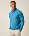 Johnnie-O Freeborne Performance 1/4 Zip Pullover Sweater - Barrels Blue