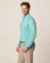 Johnnie-O Freeborne Performance 1/4 Zip Pullover Sweater - Green Grass