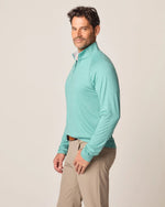 Johnnie-O Freeborne Performance 1/4 Zip Pullover Sweater - Green Grass