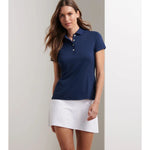 Peter Millar Women's Short-Sleeve Button  Polo Shirt - Navy*