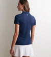 Peter Millar Women's Short-Sleeve Button  Polo Shirt - Navy*