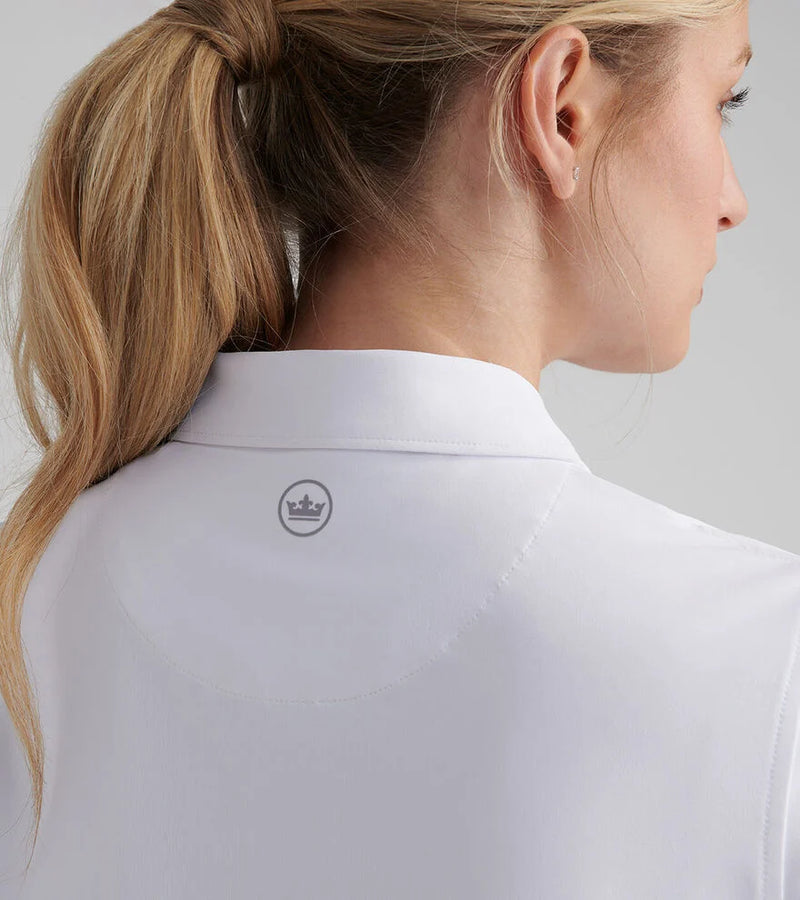 Peter Millar Women's Short-Sleeve Button Polo Shirt - White*