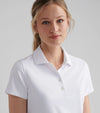 Peter Millar Women's Short-Sleeve Button Polo Shirt - White*