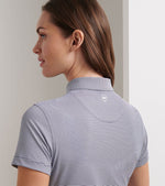 Peter Millar Women's Jubilee Short Sleeve Button  Polo Shirt - Navy*