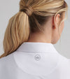 Peter Millar Women's Banded Sport Mesh Sleeveless Button  Polo Shirt - White*