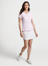 Peter Millar Women's Jubilee Short Sleeve Button Polo Top - Palmer Pink