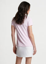 Peter Millar Women's Jubilee Short Sleeve Button Polo Top - Palmer Pink