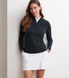 Peter Millar Women's Perth Essential Performance Quarter-Zip Pullover Sweater - Black*