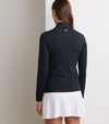Peter Millar Women's Perth Essential Performance Quarter-Zip Pullover Sweater - Black*