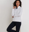 Peter Millar Women's Perth Essential Performance Quarter-Zip Pullover Sweater - White*