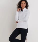 Peter Millar Women's Perth Essential Performance Quarter-Zip Pullover Sweater - White*