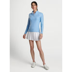 Peter Millar Women's Melange Raglan Sleeve Perth Layer Pullover Sweater - Cottage Blue