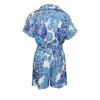 La Mer Luxe Short Sleeve Renee Romper - Periwinkle Sea Urchin - FINAL SALE