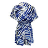 La Mer Luxe Short Sleeve Renee Romper - Navy Batik - FINAL SALE
