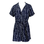 La Mer Luxe Short Sleeve Renee Romper - Navy Harbor - FINAL SALE
