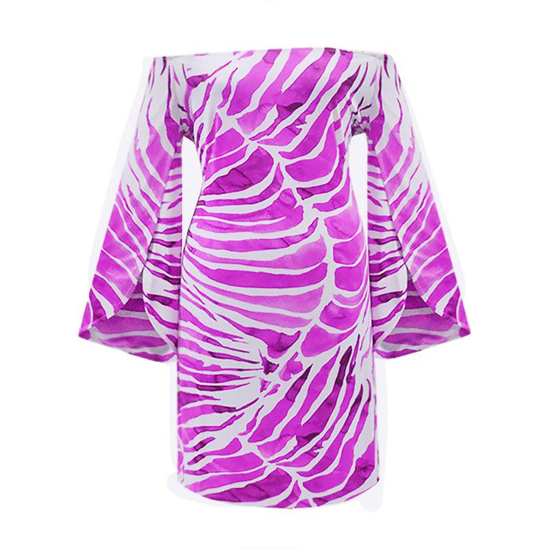 La Mer Luxe 3/4 Sleeve Ashby Dress - Pink Batik - FINAL SALE