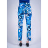 Lisette L Montreal Floral Blue Black Slim Ankle Pant - Multi - FINAL SALE