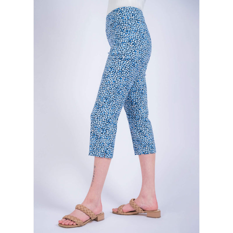Lisette L Montreal Pebble Slim Ankle Capri - Multi - FINAL SALE