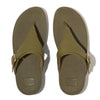 FitFlop Lulu Adjustable Leather  Sandals - Camo Green