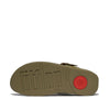 FitFlop Lulu Adjustable Leather  Sandals - Camo Green