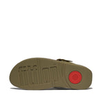 FitFlop Lulu Adjustable Leather  Sandals - Camo Green