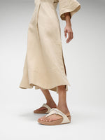 FitFlop Lulu Glitz Bow Leather Sandals - Paris Beige