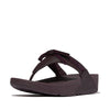 FitFlop Lulu Glitz Bow Leather Sandals - Plumberry