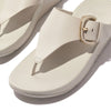 FitFlop Lulu Resin Buckle Leather Sandals - Paris Beige