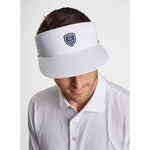 Peter Millar Crown Crest Tour Visor - White