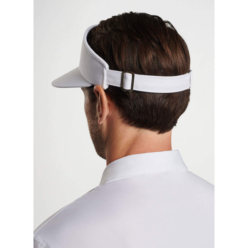 Peter Millar Crown Crest Tour Visor - White