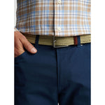 Peter Millar Waxed Braided Belt - Khaki