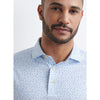 Peter Millar Men's Finch Performance Jersey Polo Shirt - White