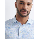 Peter Millar Men's Finch Performance Jersey Polo Shirt - White
