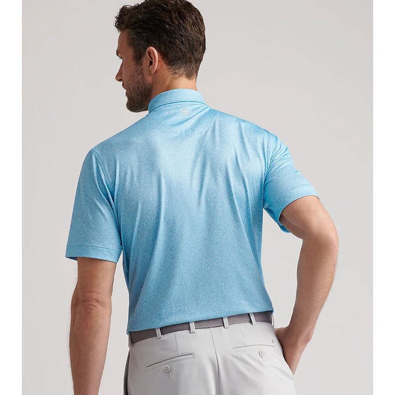 Peter Millar Men's Chambers Performance Jersey Polo Shirt - Seaport Blue