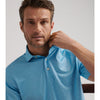 Peter Millar Men's Chambers Performance Jersey Polo Shirt - Seaport Blue