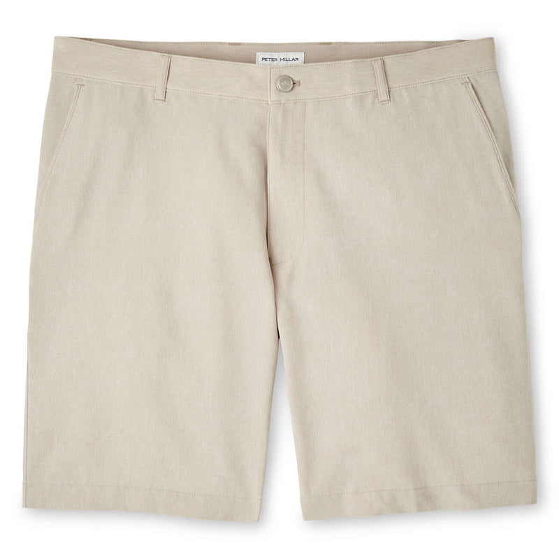 Peter Millar 9-Inch Men's Shackleford Performance Hybrid Shorts - Khaki