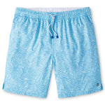Peter Millar 7-Inch Men's Tropics Swim Trunks - Cabana Blue