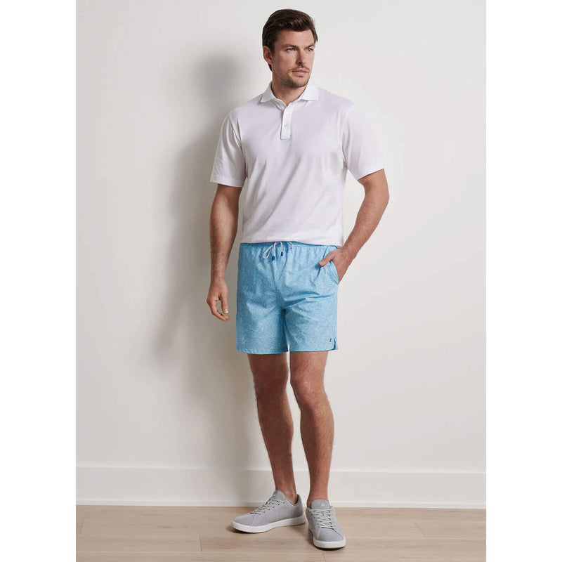 Peter Millar 7-Inch Men's Tropics Swim Trunks - Cabana Blue