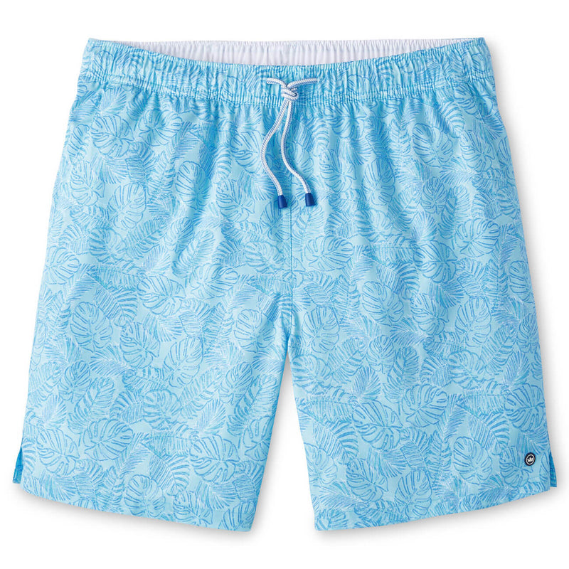 Peter Millar 7-Inch Men's Tropics Swim Trunks - Cabana Blue