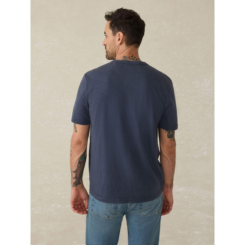 Faherty Sunwashed Pocket T-Shirt - Dune Navy