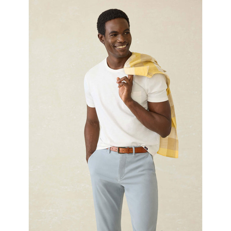 Faherty Sunwashed Pocket T-Shirt - White