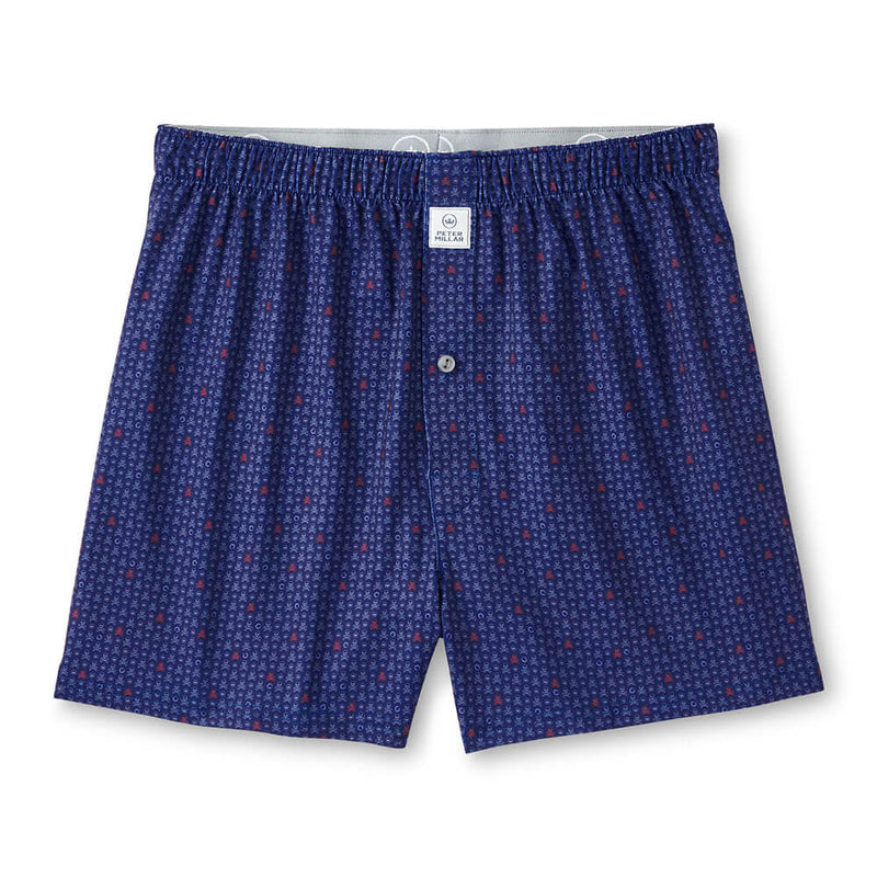 Peter Millar Skull In One Performance Boxers - Sport Navy