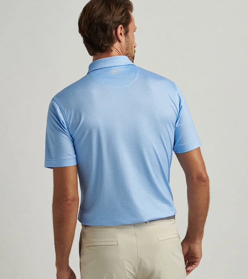 Peter Millar Men's Shake It Up Performance Jersey Polo Shirt - Cottage Blue