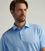 Peter Millar Men's Shake It Up Performance Jersey Polo Shirt - Cottage Blue